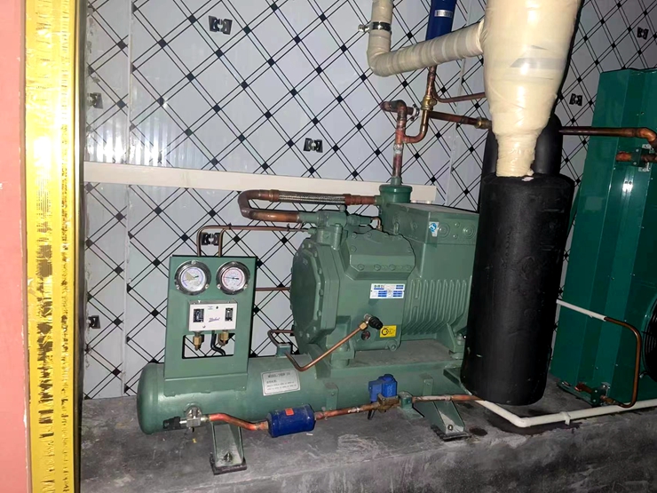 播州区南白商贸城排管低温热氟化霜冷冻库